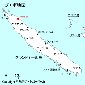プエボ地図