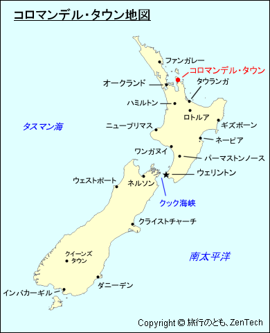 コロマンデル・タウン地図