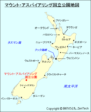 マウント・アスパイアリング国立公園地図