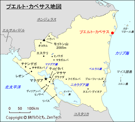 プエルト・カベサス地図