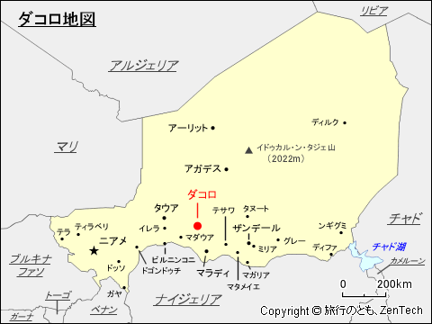 ダコロ地図