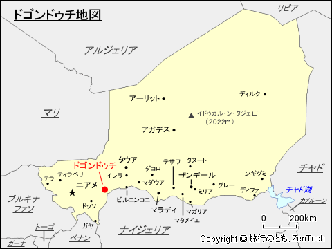 ドゴンドゥチ地図