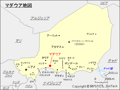 マダウア地図