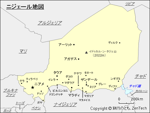 ニジェール地図