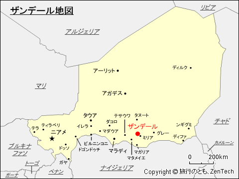 ザンデール地図