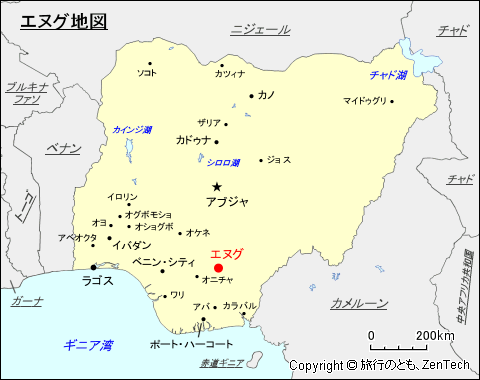 エヌグ地図