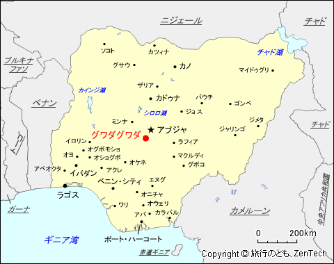 グワダグワダ地図