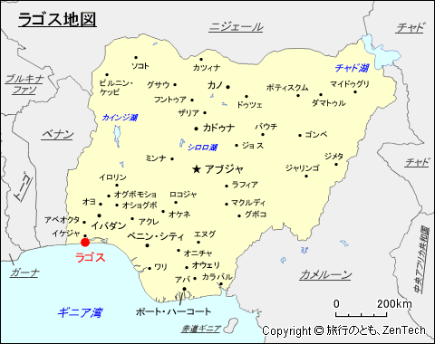 ラゴス地図