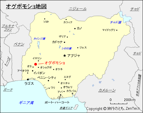 オグボモショ地図