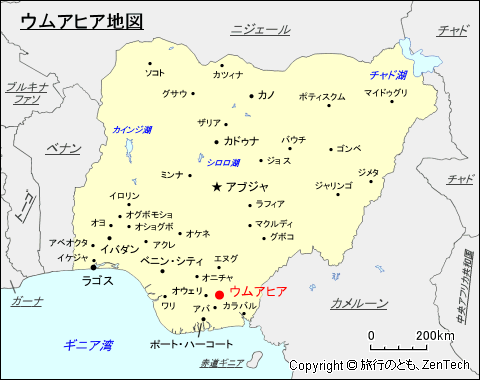 ウムアヒア地図