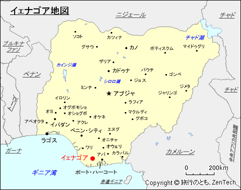 イェナゴア地図