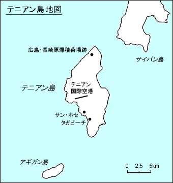 テニアン島地図