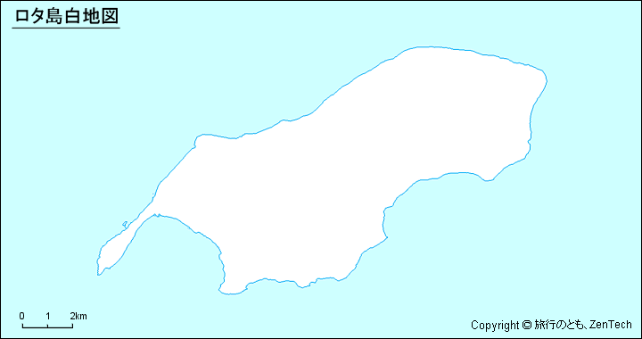 ロタ島白地図