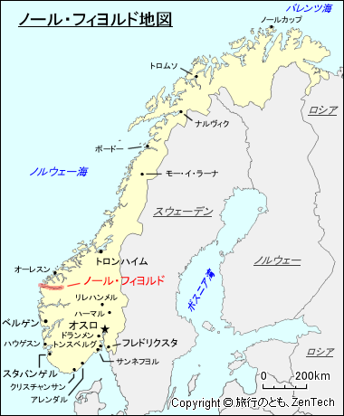 ノール・フィヨルド地図