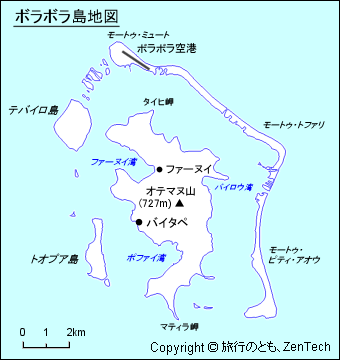 ボラボラ島 地図
