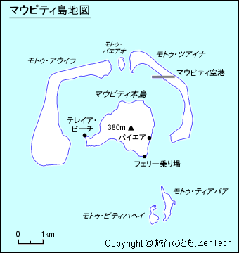 マウピティ島 地図