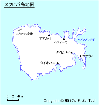 ヌクヒバ島 地図