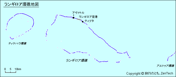 ランギロア環礁 地図