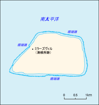 ジャーヴィス島地図