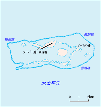 パルミラ環礁地図