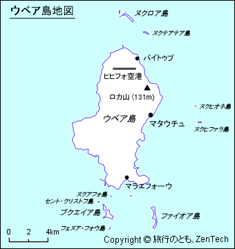 ウベア島 地図