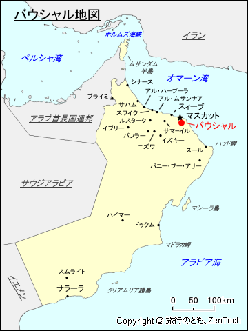 バウシャル地図