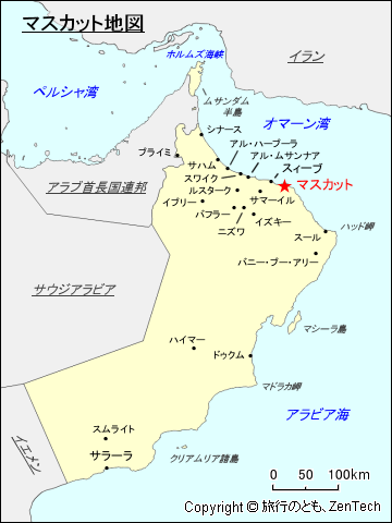 マスカット地図