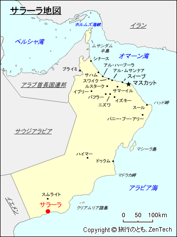 サラーラ地図