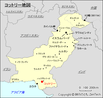 コットリー地図