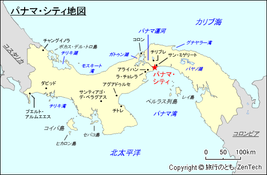 パナマ・シティ地図