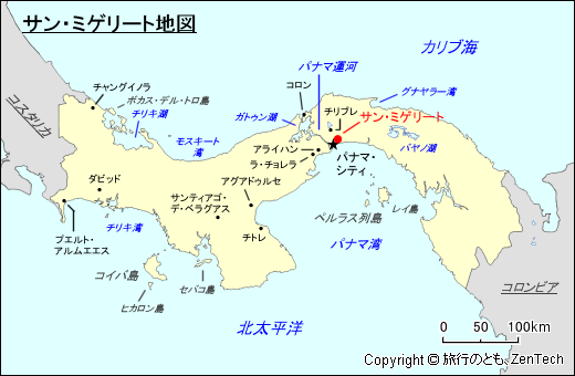 サン・ミゲリート地図