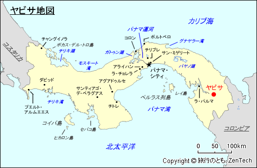 ヤビサ地図