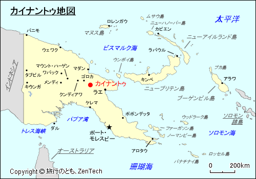 カイナントゥ地図