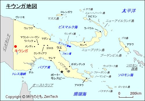 キウンガ地図