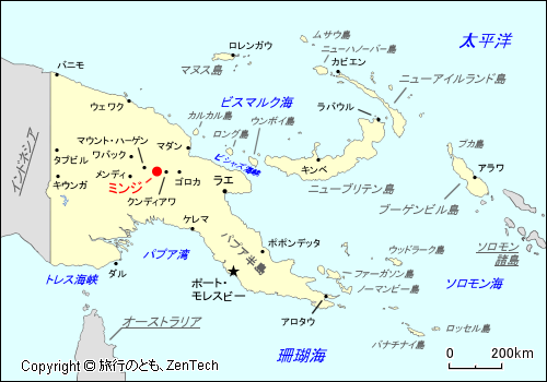 ミンジ地図