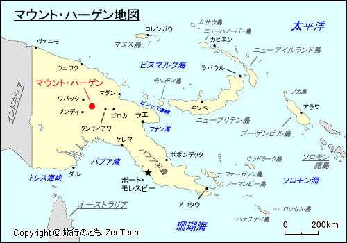 マウント・ハーゲン地図