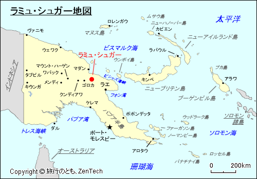 ラミュ・シュガー地図