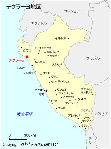 チクラーヨ地図