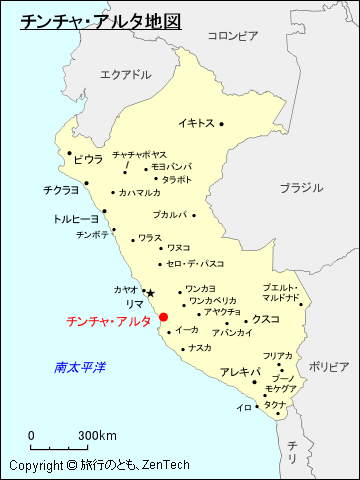 チンチャ・アルタ地図