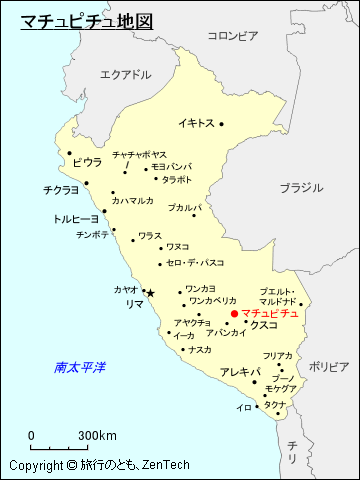 マチュピチュ地図
