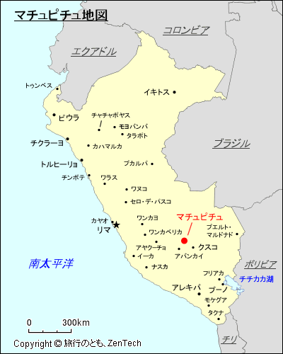 マチュピチュ地図