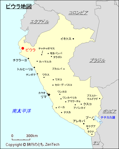 ピウラ地図