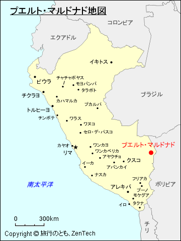 プエルト・マルドナド地図