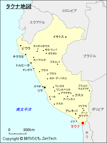 タクナ地図