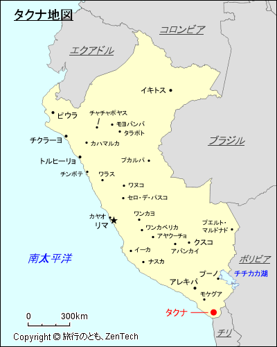 タクナ地図