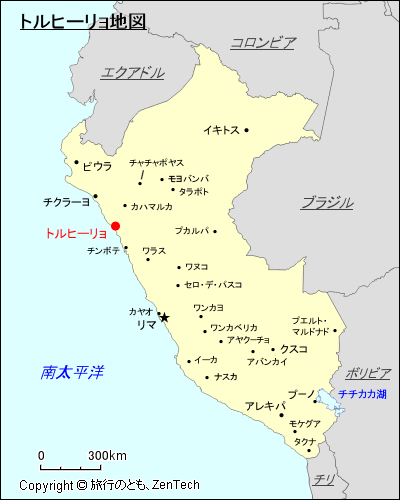 トルヒーリョ地図