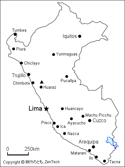 ペルー白地図