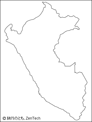 ペルー白地図