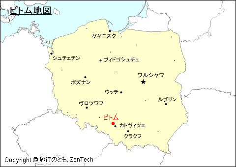 ポーランドにおけるビトム地図