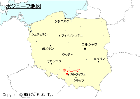 ポーランドにおけるホジューフ地図